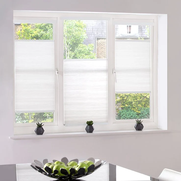 Pleated blinds fitted inside a bright opening